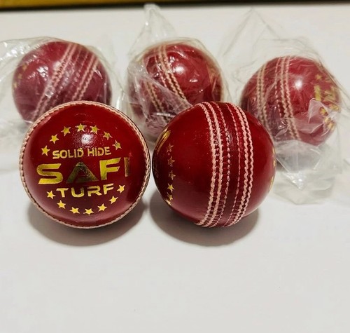 Red leather cricket - red, balls