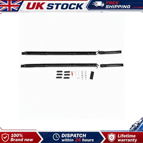 Pair black roof rails - black, bars