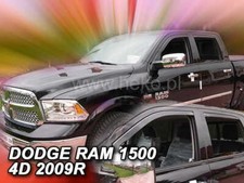 Wind Deflectors Fits Dodge Ram 1500 2009-2018 4-Door 4-Pcs Set Tinted Heko