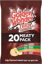 Golden Wonder Fully Flavoured Meaty Pack 20 x 25g  | UK Free And Fast Dispatch