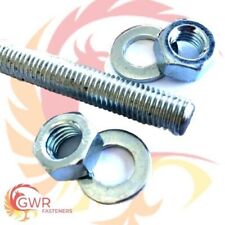 METRIC THREADED BAR WITH NUTS & WASHERS 8.8 HIGH TENSILE STEEL ROD STUDDING STUD