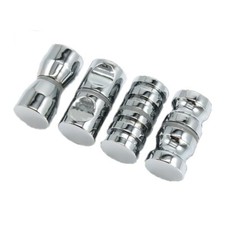Replacement Handle Shower Door Handle x 1 / Knob Chrome Spare Silver Colour