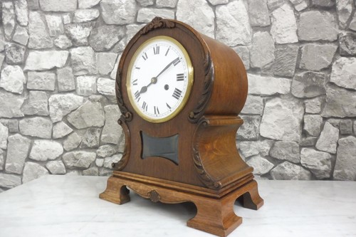 Antique wooden table clock - wooden,