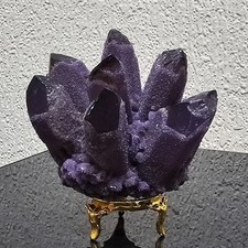 Large Amethyst crystal cluster Mineral Geode Druzy Specimen 450+ Gm  gemStone 