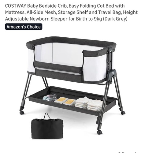 Baby bedside crib