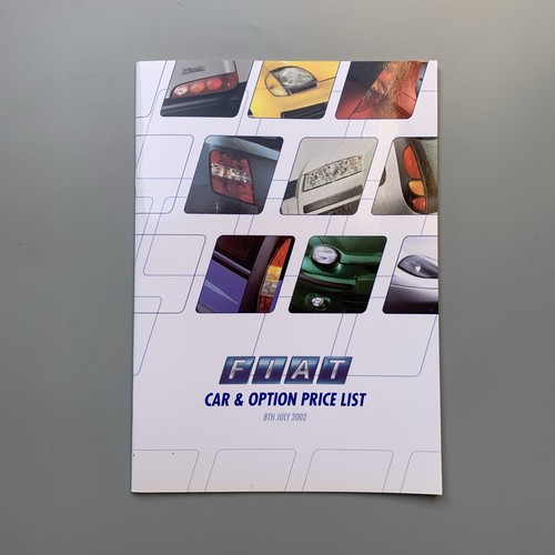 Fiat price list - price, 2002