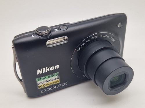 Vgc black nikon coolpix s3200 - nikon,