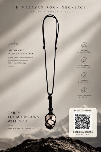 Himalayan rock necklace - himalayan, in