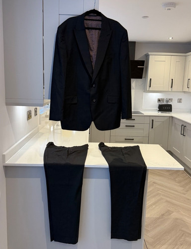 Mens charcoal piece suit - mens, 3-piece
