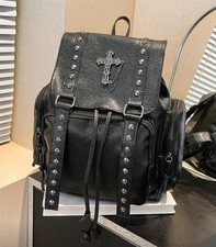 Gothic Black Faux Leather