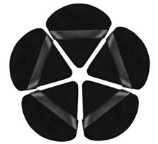 5Pcs Triangle Velvet Powder Puff Flours Mini Face Makeup Sponge Soft Cotton UK