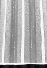 Chevron WHITE STRIPED SOFT PURE VOILE CURTAIN Made to Measure Voile Any Size