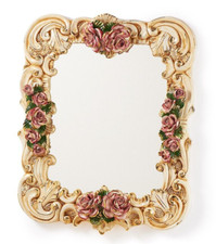 Mirror With Roses Porcelain