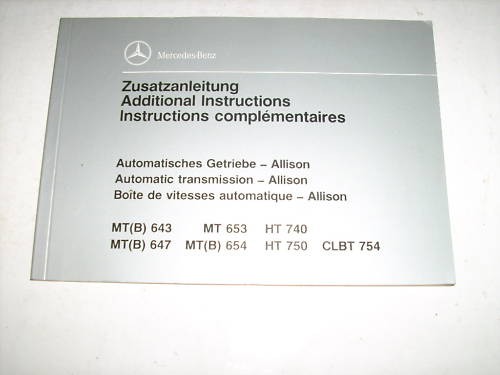Operating manual mercedes - operating,