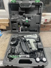 Hikoki Hitachi NT 65GB Cordless Nail Gun with spare gas, batteries, charger