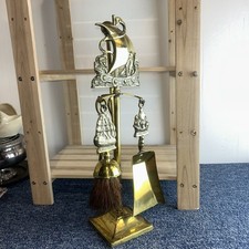 Vintage Fireside Companion Set Coal Scissors Brush Shovel & Poker