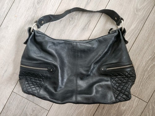 Basler black leather shopper - basler,