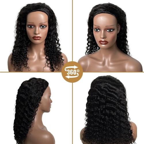 Curly half wig human - wig, hair