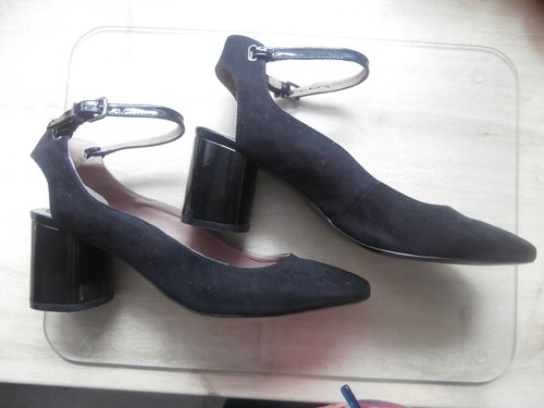 Next ladies black suede shoes