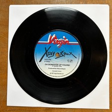 X-RAY SPEX Oh Bondage Up Yours VIRGIN VS189 UK A-2 / B-1 Press 7" 45 VINYL