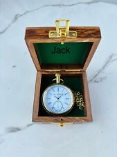 Watch elgin vintage pocket Collectible Antique Brass Pocket Watch  W/ Box GIFT