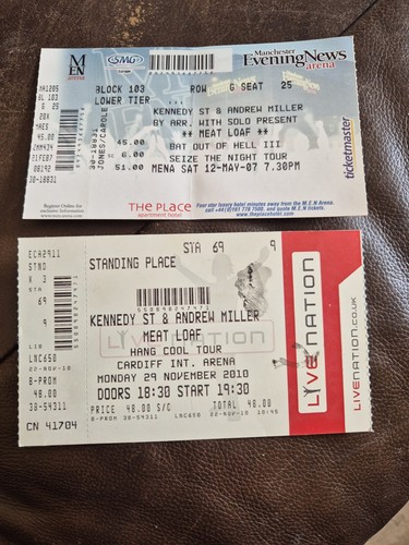 Meat loaf concert ticket - 2,