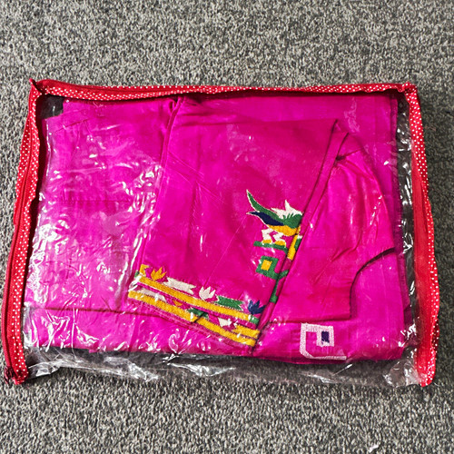 Women pink silk saree sari - women's,