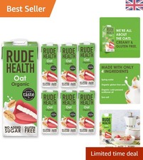 6 x 1L Organic Oat Milk - Lactose-Free, Dairy-Free, , and