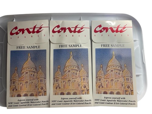 Vintage conte watercolor - vintage,