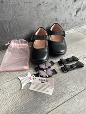 Lelli Kelly Butterfly Girls UK 10F School Shoe With Interchangeable Straps