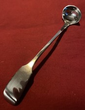 Antique Silver Plated Fiddleback Olive/Pickle Ladle By John Round & Sons c.1880s