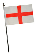 England Small Hand Flag (6" x