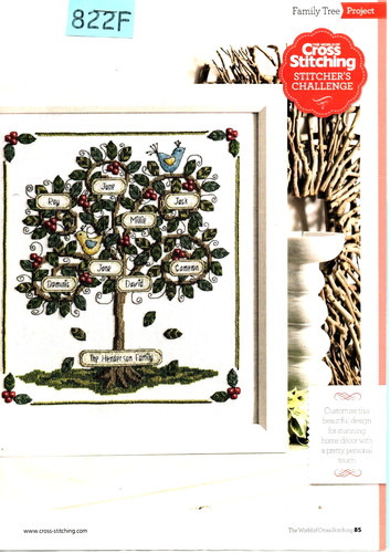 Cross stitch chart - chart, tree