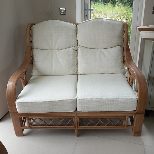 3pc rattan wicker lounge set - rattan/wicker, 2