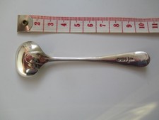 Antique Solid Sterling Silver Mustard Spoon Walker & Hall 1903