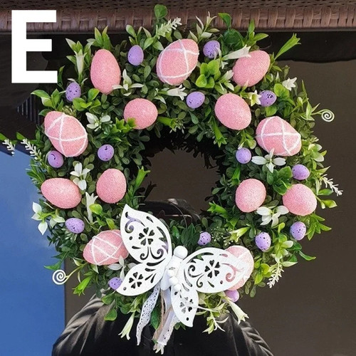 Easter wreath door - door, hanging