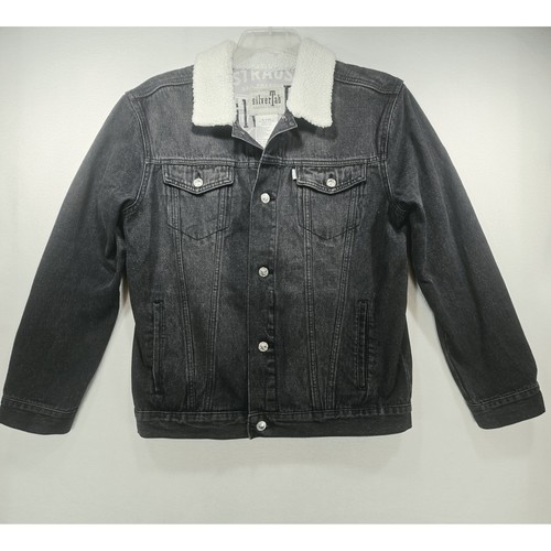 Levi silvertab sherpa collar - sherpa,