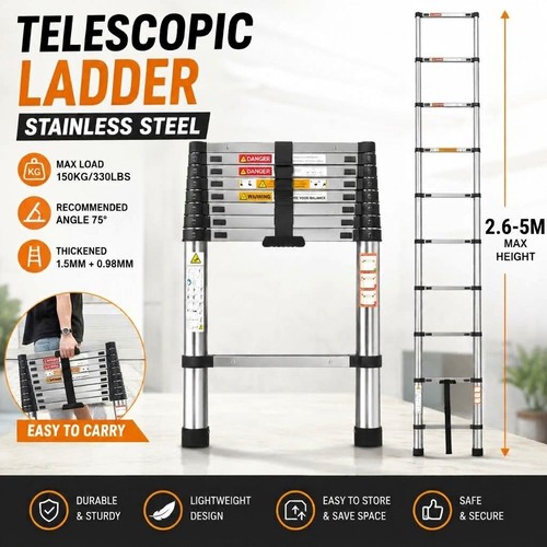Telescopic ladder 150kg heavy - ladder,