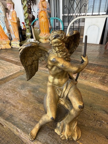 Antique rare bronze atlas - antique, of
