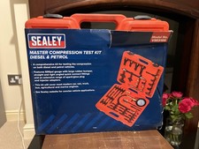  Sealey VSE3155 Petrol Diesel Master Compression Tester Test Kit Car Van