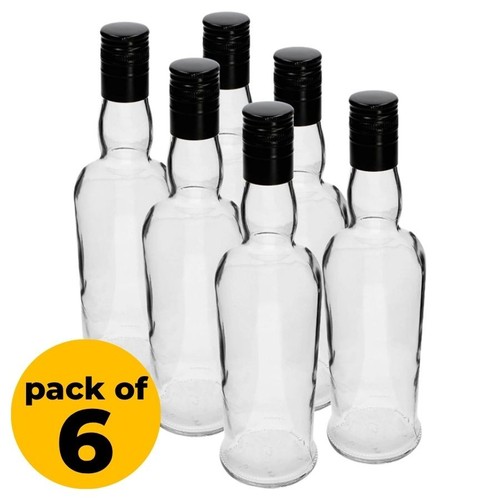 500ml glass bottles - 500ml, black
