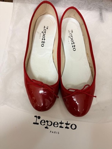 Repetto camille red patent - camille,