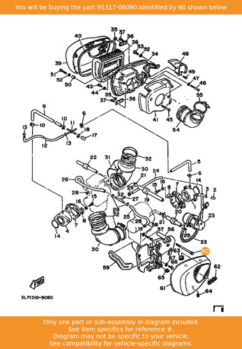 Yamaha bolt 91317 06090 oem - yamaha, 91317-06090