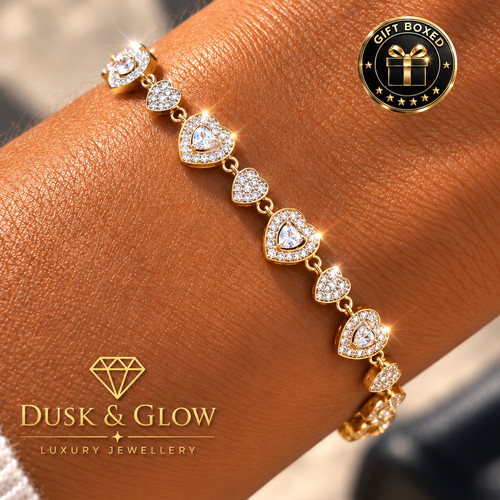 Luxury gold tennis halo - gold,
