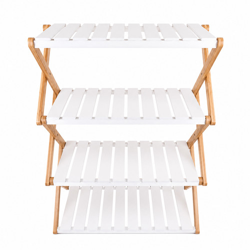 Tier bamboo wooden folding - tier,