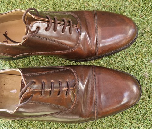 Mens brown leather clarks - mens,