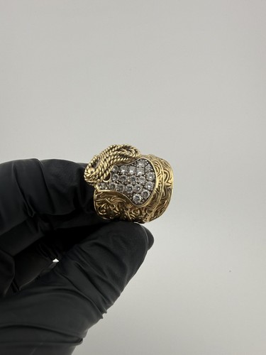 9ct gold saddle ring size - ring, x