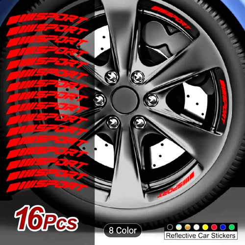 16x red alloy wheel rim - 16x,