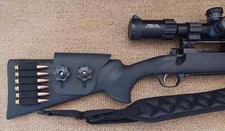 Bolted kydex cheek - kydex, riser