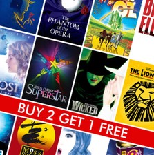 MUSICAL - MUSIC THEATRE PRINTS - A4 A3 A2 Posters - Wicked, Hairspray, Phantom